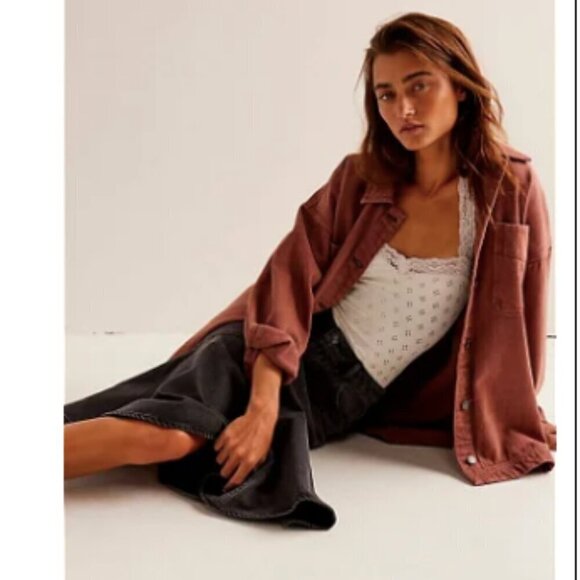 Free People We The Free Fishtail Denim Skirt - Picture 2 of 10